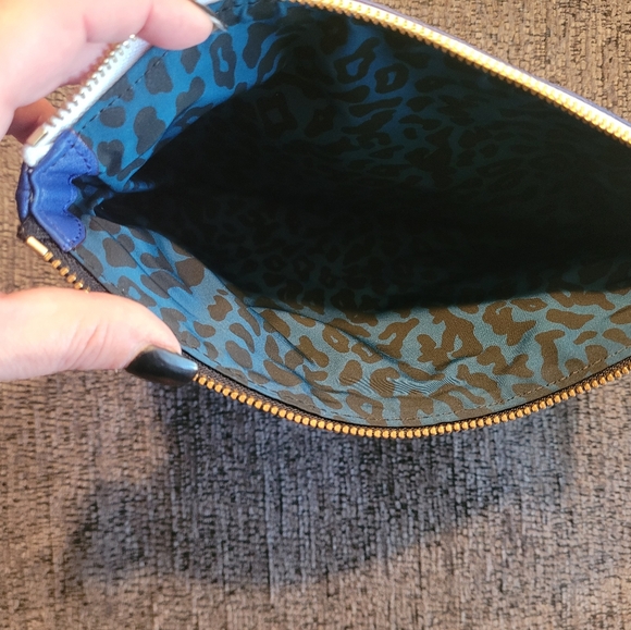 $15 For $95 NWT!! "T" MONOGRAM Rebecca Minkoff Jody CLUTCH Electric Blue💙 - Picture 6 of 9